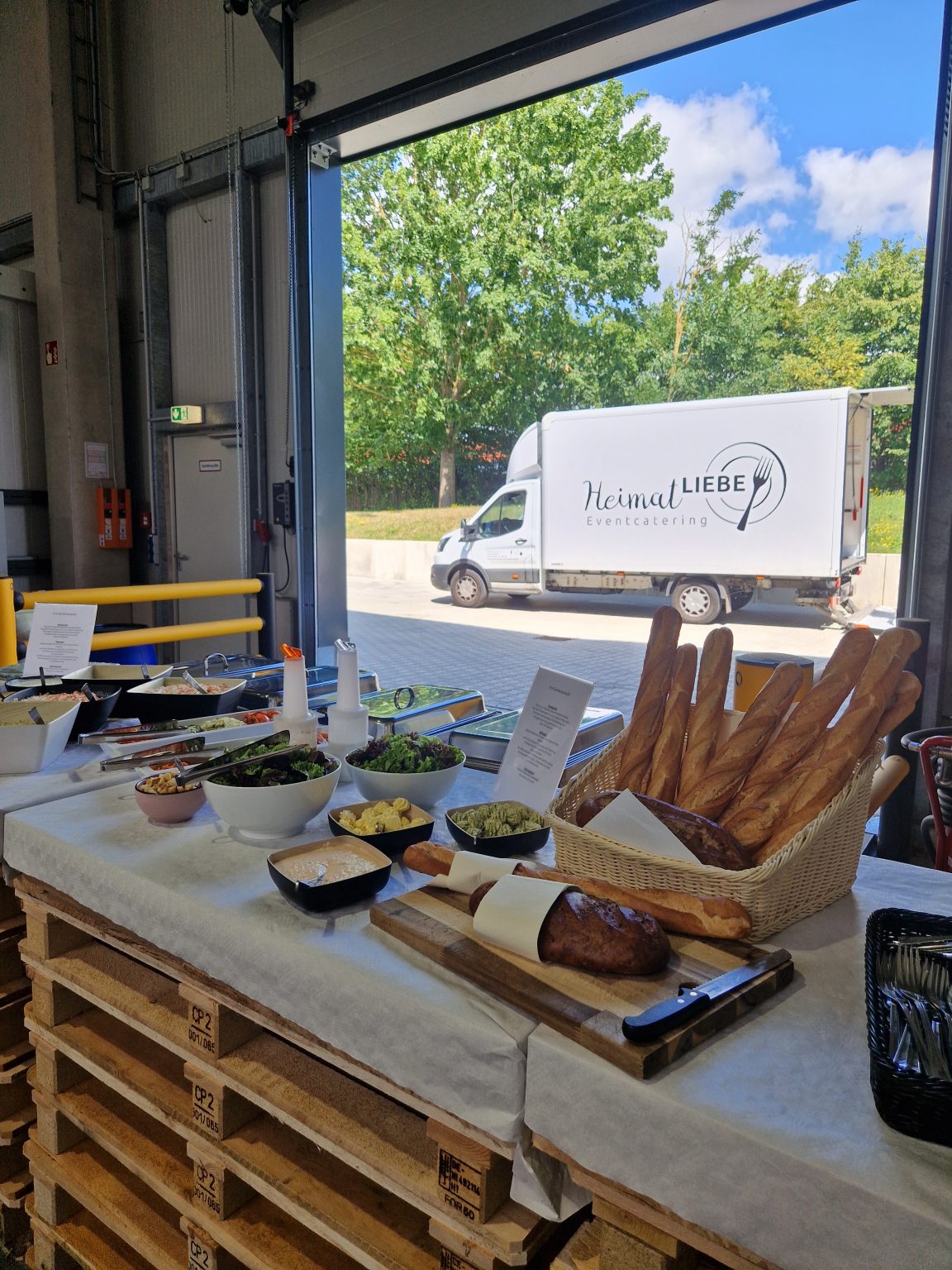 Barbecue buffet at the farewell party in July 2025
