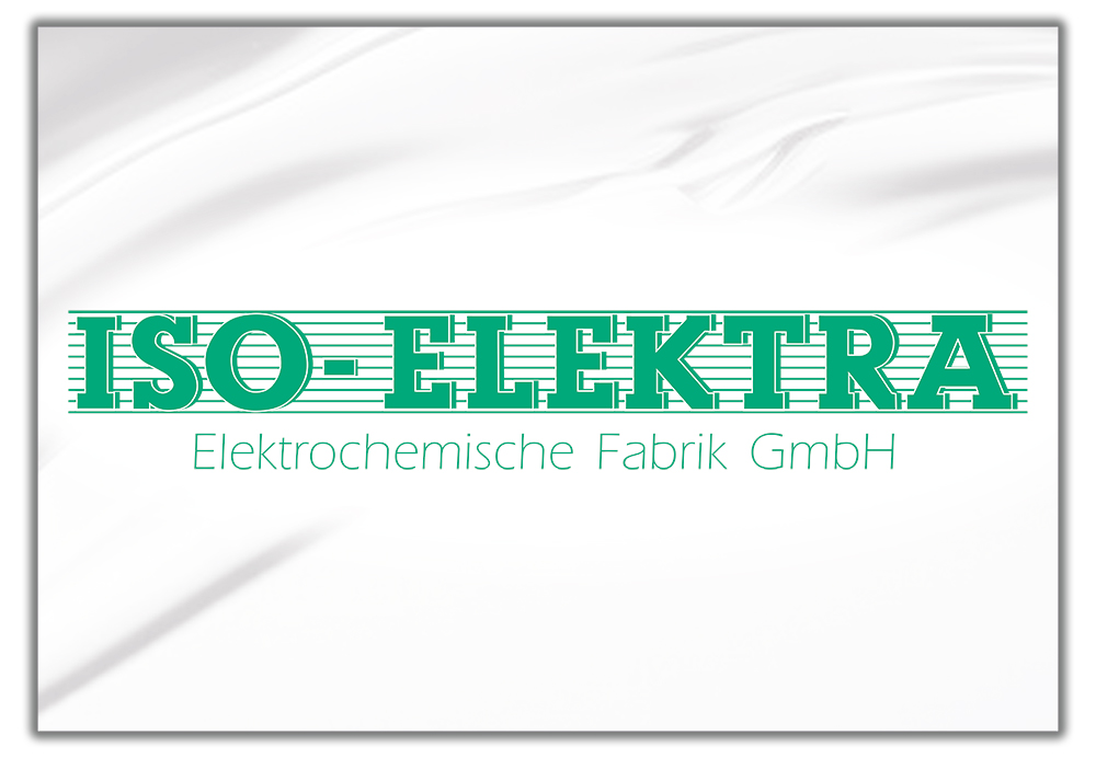 Logo der ISO-ELEKTRA Elektrochemische Fabrik GmbH – Umfirmierung und neuer Unternehmensname 1994